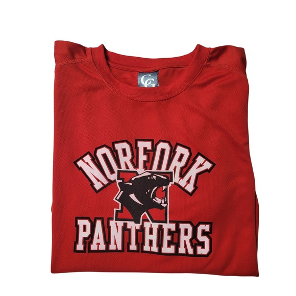 Norfork Panthers Arkansas T-Shirt 2XL Red Graphic Print Short Sleeve - Picture 1 of 3